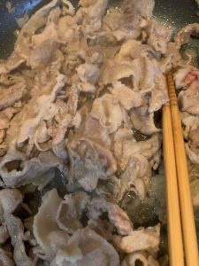 豚炒める