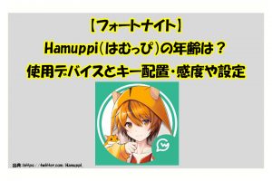 【フォートナイト】Hamuppi（はむっぴ）の年齢は？| 使用機器デバイスとキー配置・感度や設定を調べました！