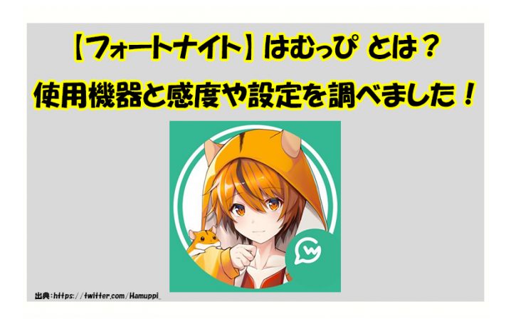 【フォートナイト】Hamuppi(はむっぴ)とは?| 使用機器と感度や設定を調べました!