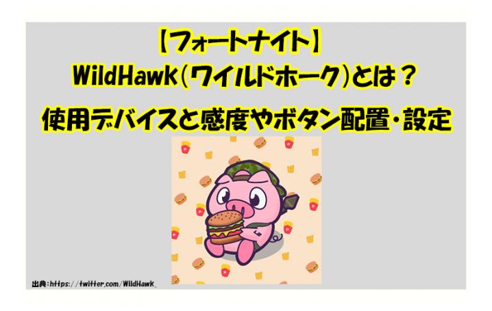 フォートナイト Wildhawk ワイルドホーク とは 使用デバイスと感度やボタン配置 設定を調べました Haruchannel