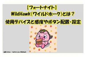 【フォートナイト】WildHawk（ワイルドホーク）とは？使用デバイスと感度やボタン配置・設定